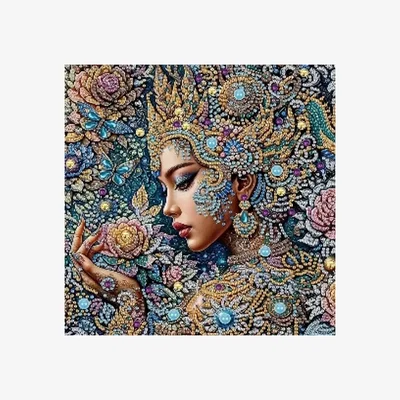 The Range 5D DIY Colourful Thai Lady Diamond Painting  - Multi