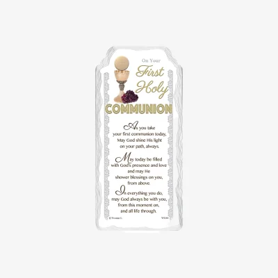 The Range On Your First Communion Sentimental Handcrafted Ceramic Plaque - Multi