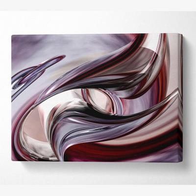 The Range Steel Wave Flip Canvas Print Wall Art - Yellow / 101.6cm