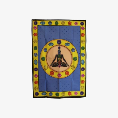 The Range Chakra Fibrant Cotton Wall Art 70x110cm - Spiritual Home Decor - Multi