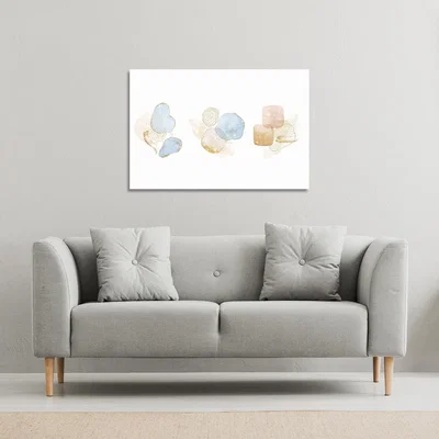 The Range beige watercolor illustration  elements Canvas Print - White / 46cm / 31cm