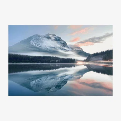 The Range On Reflection Mountain Wall Art