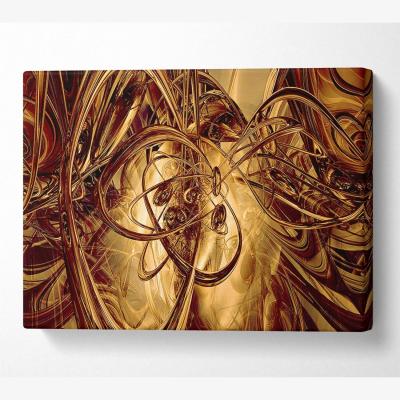 The Range Through The Tunnels Of Time Canvas Print Wall Art - Yellow / 50.8cm