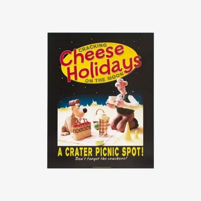 The Range Wallace and Gromit Cracking Cheese Holidays Print - Multicoloured