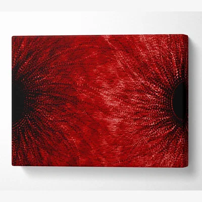 The Range Duo Red Canvas Print Wall Art - Yellow / 66.04cm
