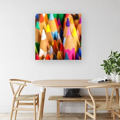 The Range Colouring Pencils Canvas Print - Brown / Small