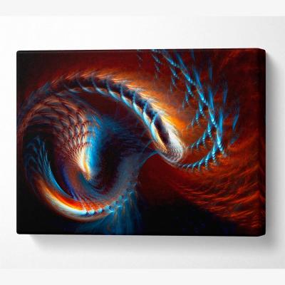 The Range The Core Of A Shell Canvas Print Wall Art - Yellow / 50.8cm