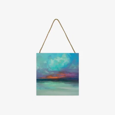 The Range Scott Naismith (Hebridean Tranquility) Wooden Block - White