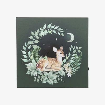 The Range Something Different Canvas Fawn Plaque - Brown/Green/White