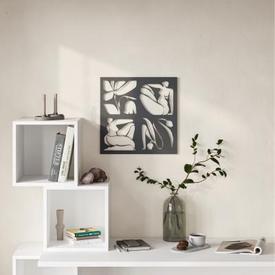 The Range Aitus Modern Metal Wall Art Home Decorative Ornament - Black - Black