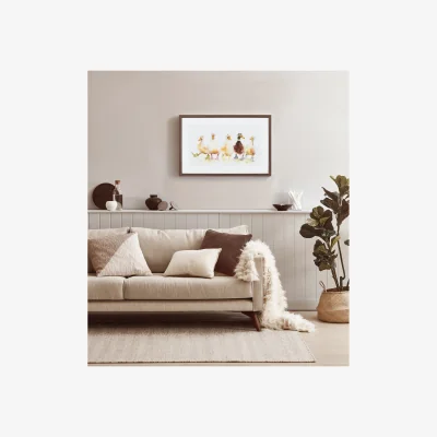 The Range Ducks in Wellies Framed Print