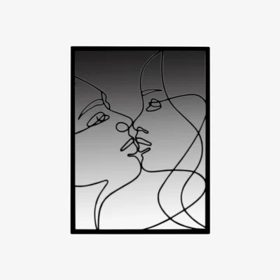The Range Abstract Faces Mirrored Wall Art