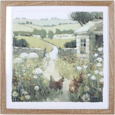 The Range O. Allen Down The Path Framed Art