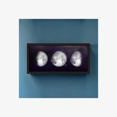 The Range Wall Art Framed Print Moon Phases - Black