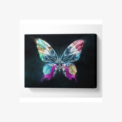 The Range Butterfly Explosion Canvas Print - Black / 35.56cm