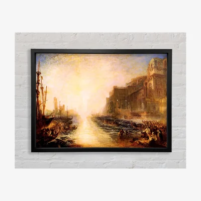 The Range Joseph Mallord Turner Regulus Framed Print Art Classic Prints - Black