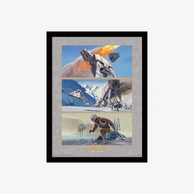 The Range Star Wars (Battle on Hoth) Framed Print