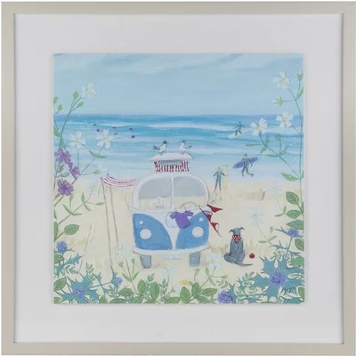 The Range Retro Camper Van Wall Art