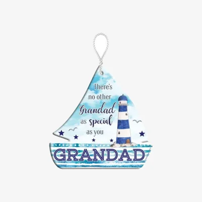 The Range GRANDAD HeartFelts Boat Shaped Hanging Plaque - Multi