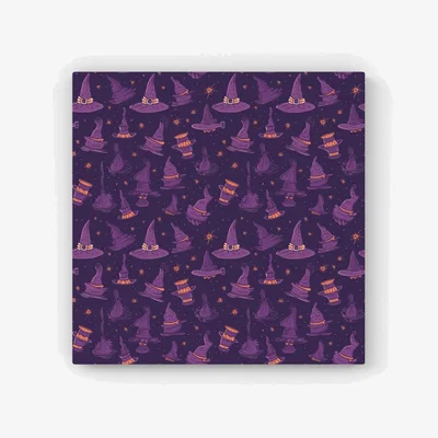 The Range Witch Hats And Broomsticks Canvas Print - Purple / 101.6cm