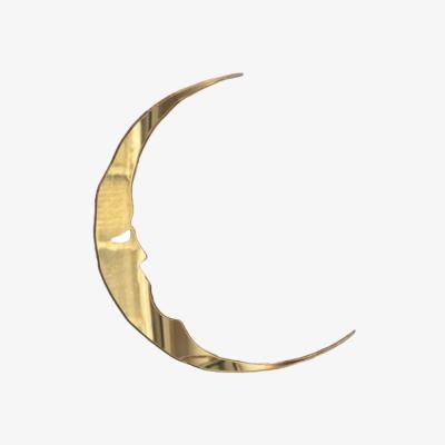 The Range Crescent Moon Wall Art - Gold