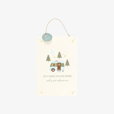 The Range Good Friends and Great Adventures Hanging Sign - 40 x 20cm