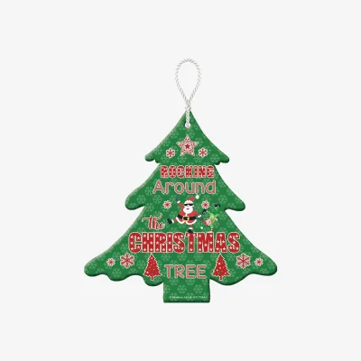 The Range Rocking Around the Christmas Tree Hanging Plaque - Multi