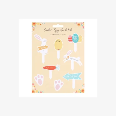 The Range Easter Egg Hunt Sign Kit 8 Cardboard Signs with Arrows & Hints - Orange