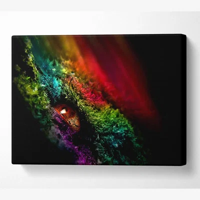 The Range Eye Of The Rainbow Canvas Print Wall Art - Yellow / 50.8cm