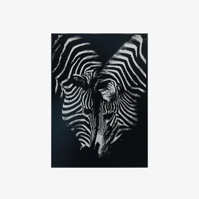 The Range Zebra Mirage Framed Wall Art - Black