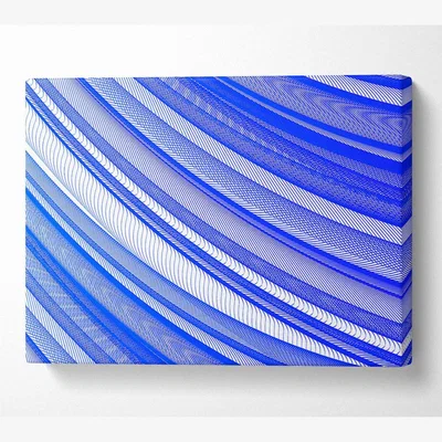 The Range Ice Waves Canvas Print Wall Art - Yellow / 66.04cm