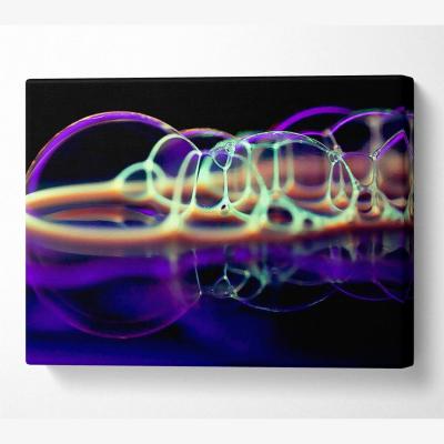 The Range Oil Bubbles Canvas Print Wall Art - Yellow / 35.56cm