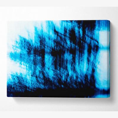 The Range Earths Frequency Canvas Print Wall Art - Yellow / 50.8cm