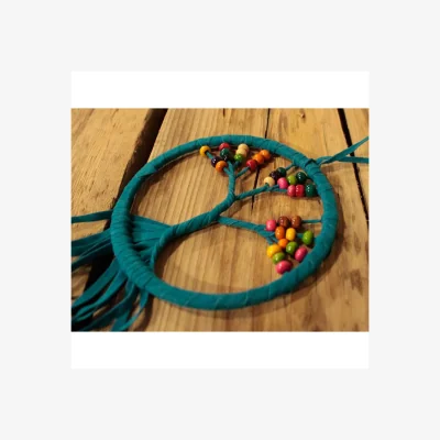The Range Tree of Life Macrame Dreamcatcher - Handmade Boho Decor (12cm) - Multi