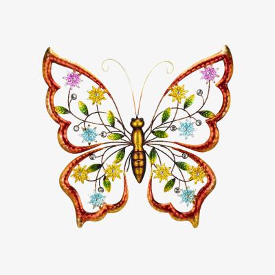 The Range Blossom Winged Butterfly Metal Wall Art