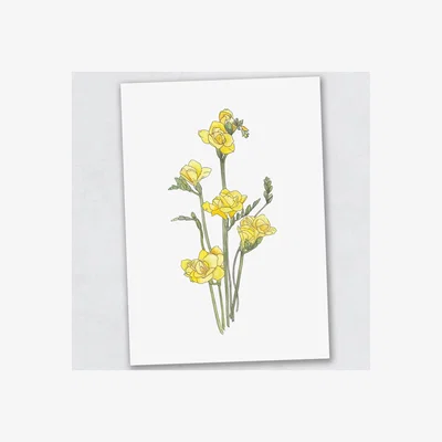 The Range Freesia - The Westgate Collection Print