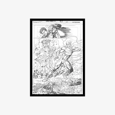 The Range DC Comics Superman  Flash Limited Edition Art Print - Multi