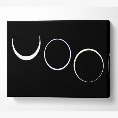 The Range Total Eclipes Canvas Print Wall Art - Yellow / 35.56cm