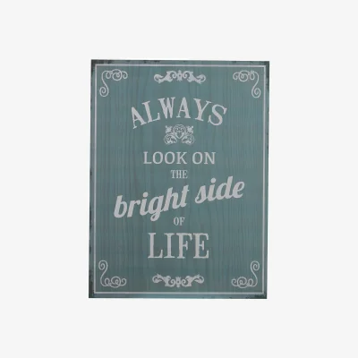 The Range Madera Bright Side Wall Plaque - Blue