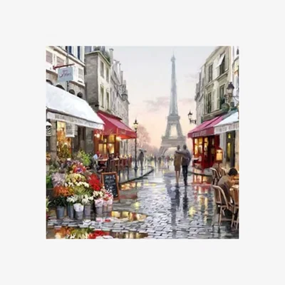The Range Town of Paris Painting by Numbers - Multi