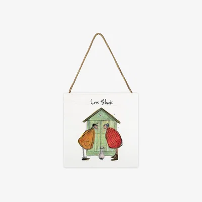 The Range Sam Toft (Love Shack) Wooden Block - White