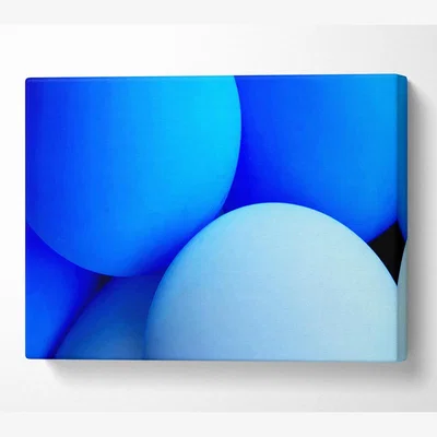 The Range Pastel Blue Dream Canvas Print Wall Art - Yellow / 101.6cm