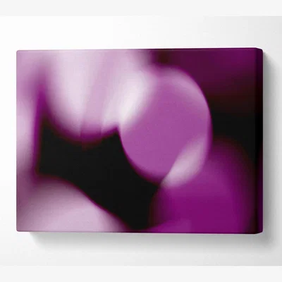 The Range Purple Disco Canvas Print Wall Art - Yellow / 101.6cm