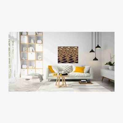 The Range Graphic Art on Canvas - Yellow / 61cm / 41cm