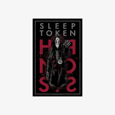 The Range Sleep Token Hypnosis Textile Poster - Black/Red