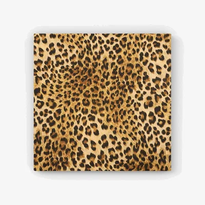 The Range Wild Animal Pattern HD Metal Print - Brown / 40cm