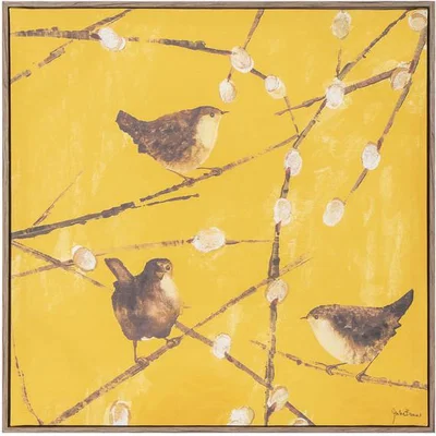 The Range Julia Burns Wrens Framed Canvas