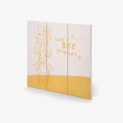 The Range Winnie The Pooh (Let's Bee Friends) Square Wall Art - Colourful