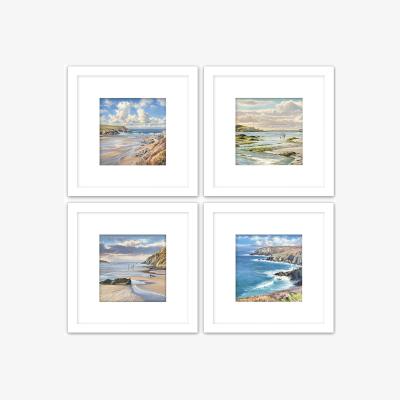 The Range Framed Coastal Scene Mounted Prints - Multicolour