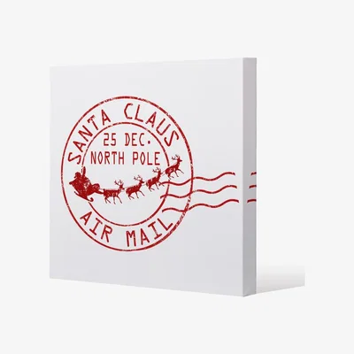 The Range Santa Claus Air Mail Gallery Canvas - Red / 77cm